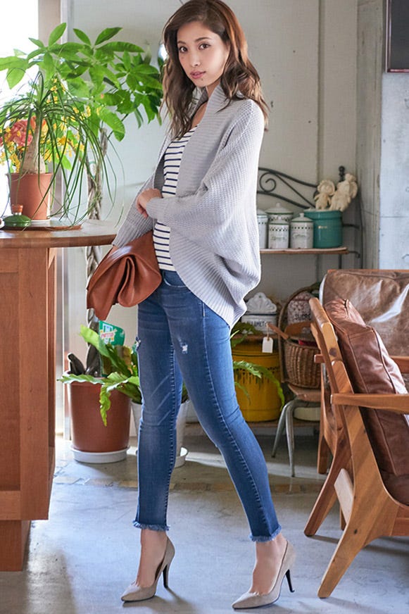 ダメージ加工入り・カットオフスキニーデニム「LuzLlena」3,670円(税込)/画像提供:LuzLlena