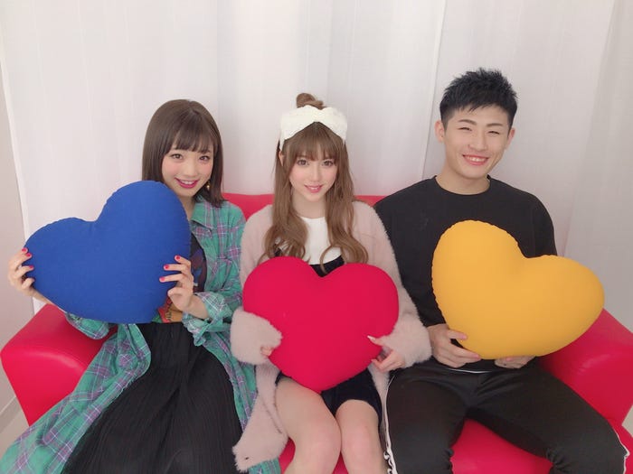 (左から)瀬川あやか、ちゃんえな、平本蓮(提供写真)