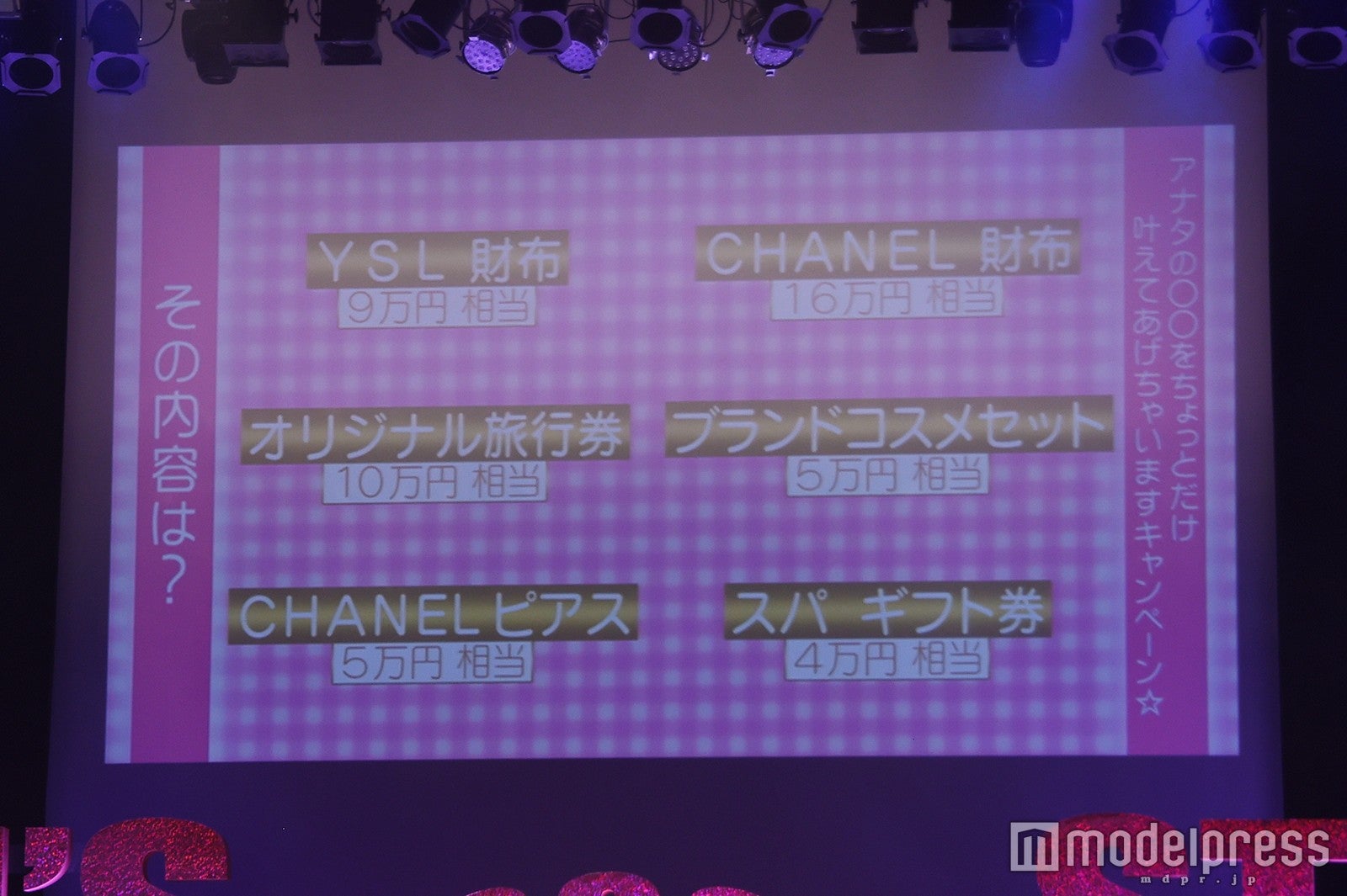 豪華プレゼントが当たるキャンペーンを実施中（C）モデルプレス