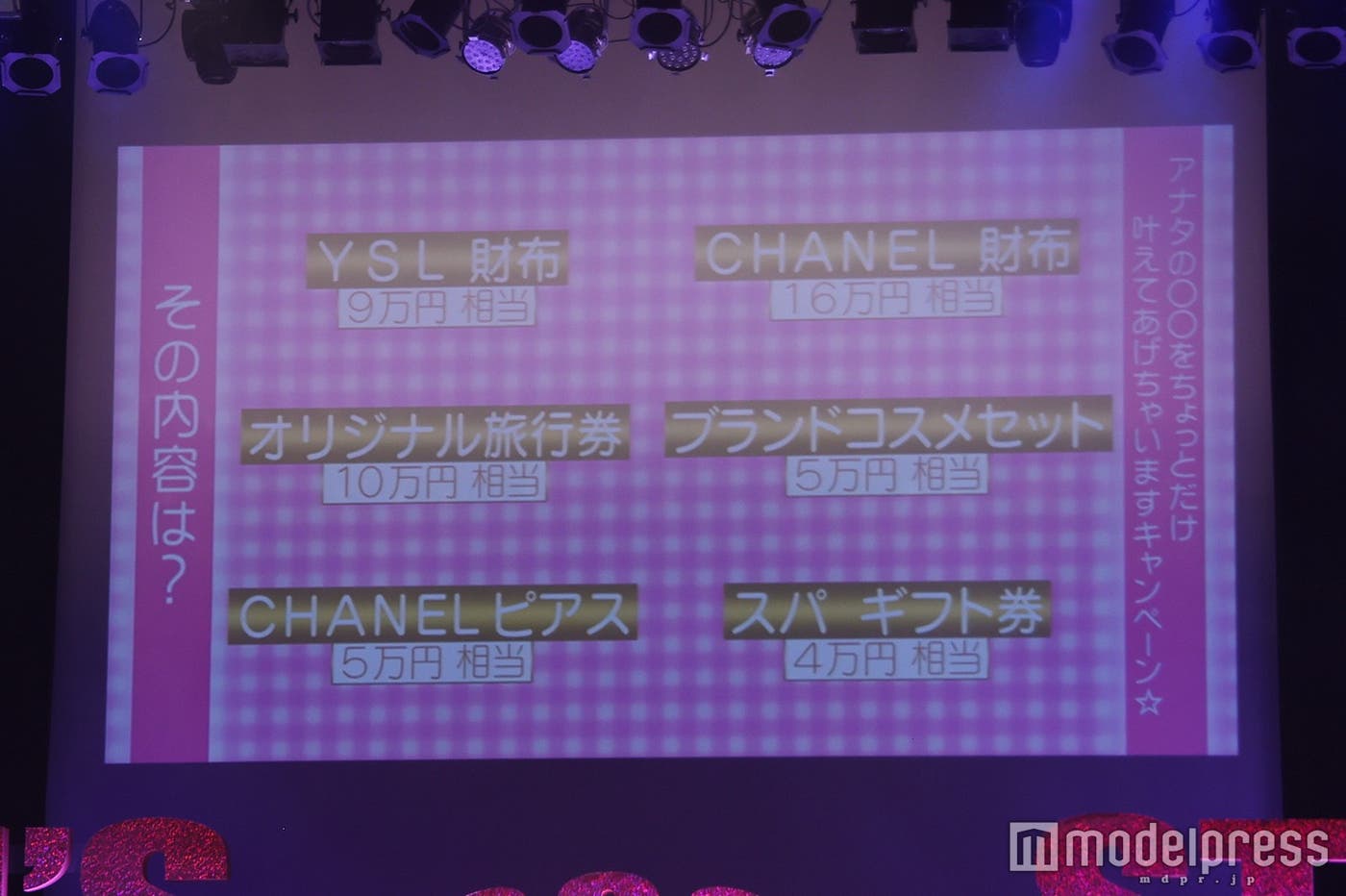 豪華プレゼントが当たるキャンペーンを実施中(C)モデルプレス