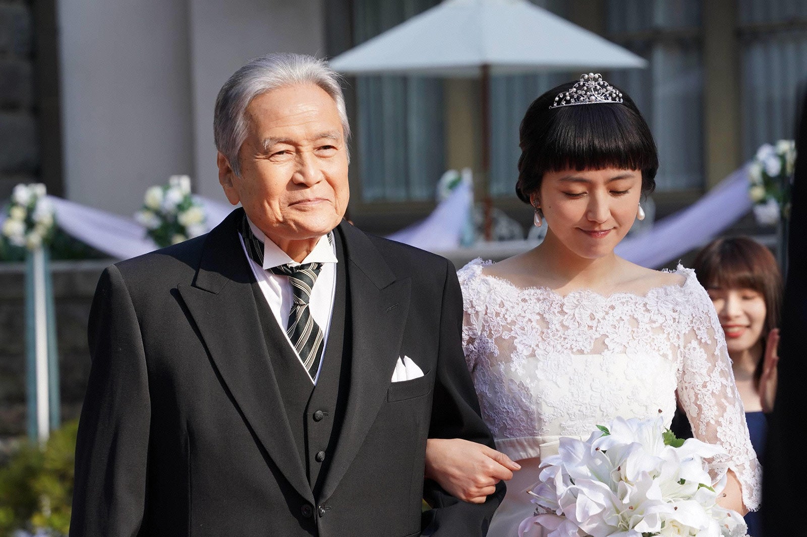 竜雷太、長澤まさみ（C）フジテレビ