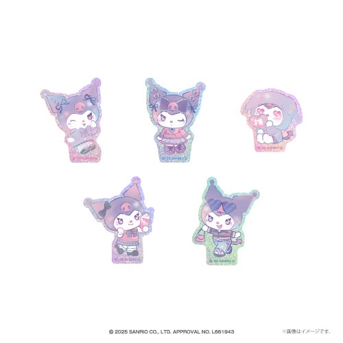 グリッターステッカー(ランダム5種）　税込605円（C）2025 SANRIO CO., LTD. APPROVAL NO. L661943