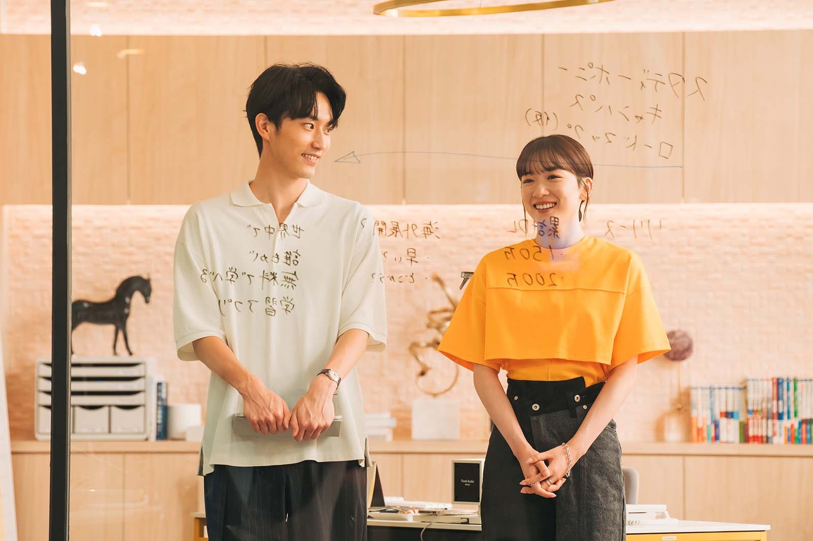 杉野遥亮、永野芽郁／「ユニコーンに乗って」第8話より（C）TBSスパークル／TBS　撮影：加藤春日