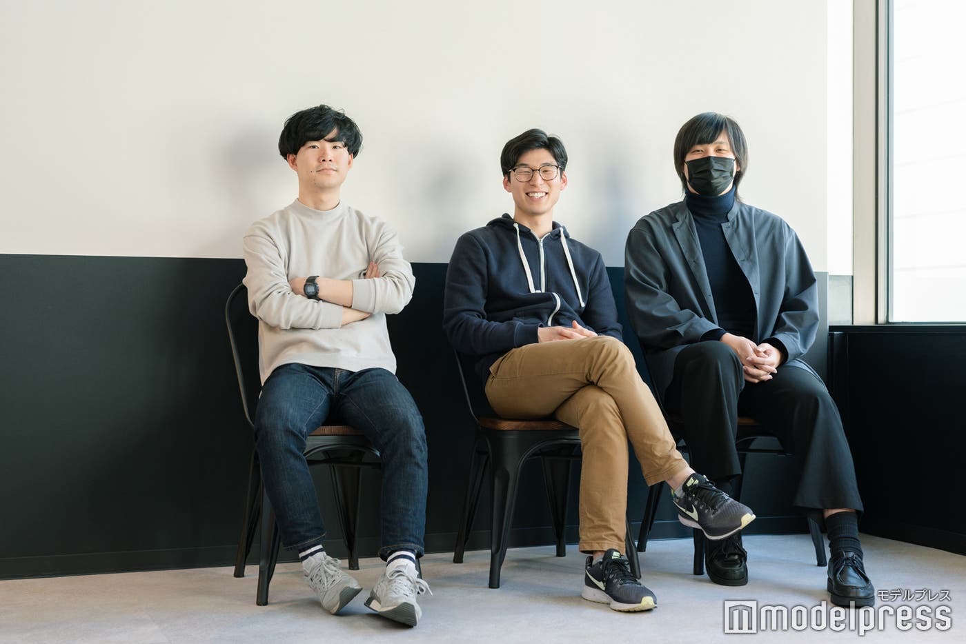 (左から)やま、Kevin、かけ(C)モデルプレス
