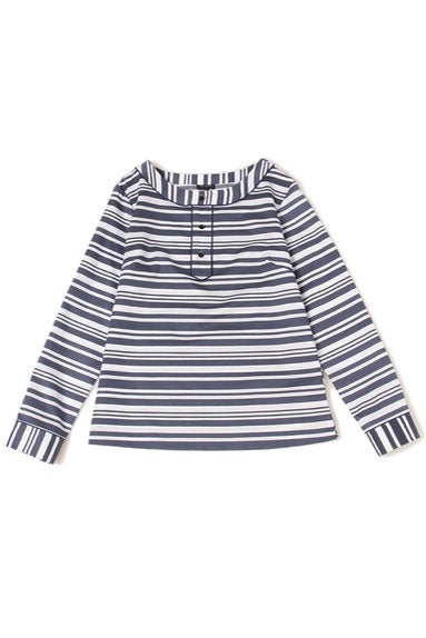 長袖ランダムボーダーブラウス「TALBOTS」4,320円（税込）／画像提供：TALBOTS