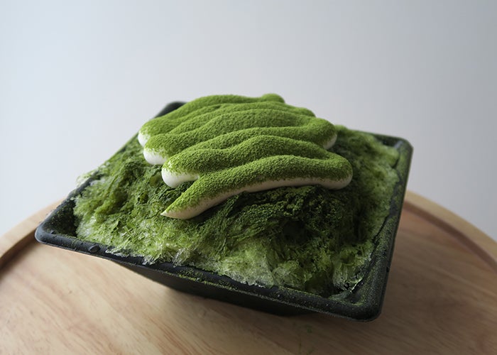 天然氷のかき氷 ふわり山ふわり「しずおか茶畑」／画像提供：公益財団法人するが企画観光局