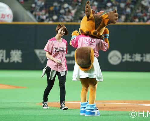 田中美保、ノーバン投球「サッカー選手の嫁なのに」