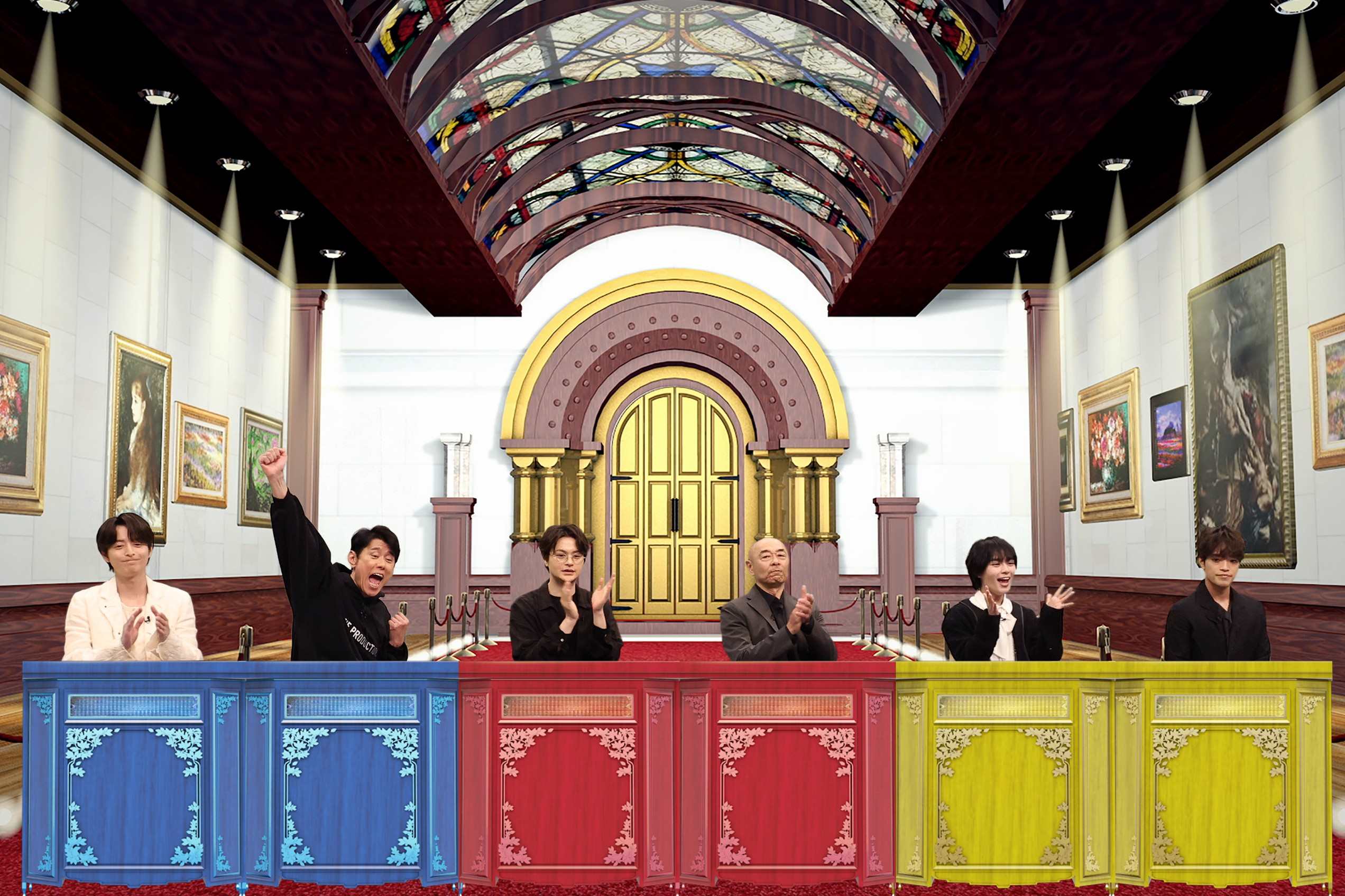 小池徹平、原田泰造、瀬戸康史、高橋克実、大西流星、原嘉孝（C）フジテレビ