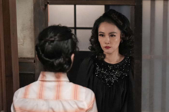 趣里、菊池凛子「ブギウギ」第100話(C)NHK