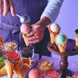 Craft Your Waffle Cone~ピーチ&アイスクリーム スイーツビュッフェ ~/提供画像