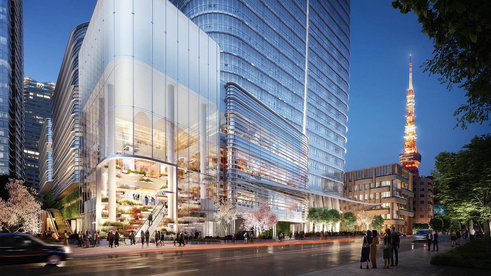 南側エントランスイメージ／画像提供：森ビル