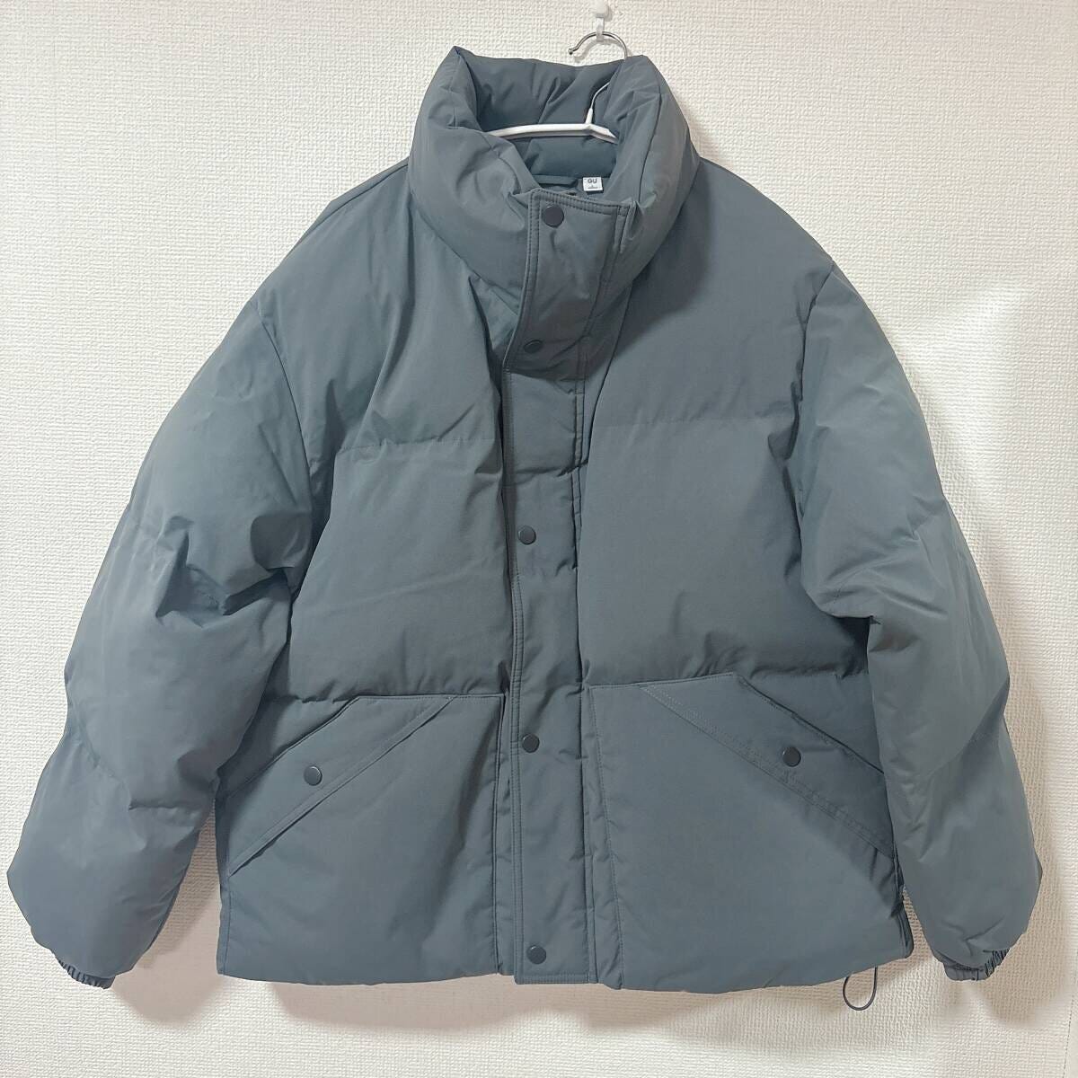 GUウォームパデッドスタンドブルゾン　DARKGRAY