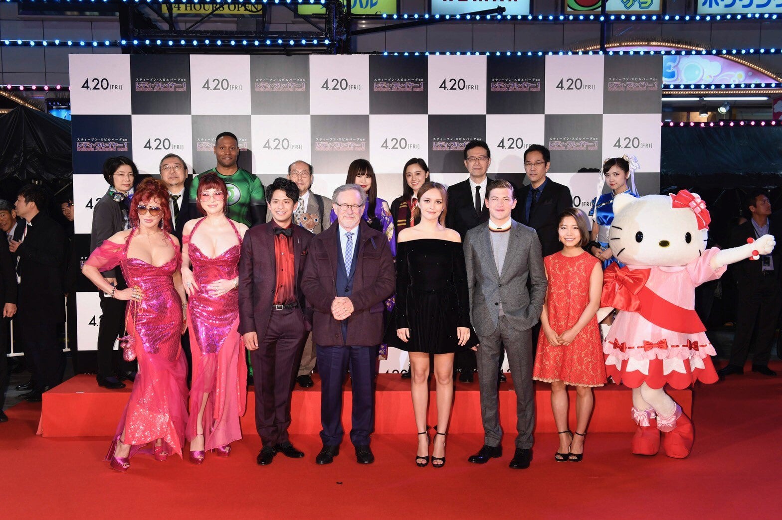 「レディ・プレイヤー1」ジャパンプレミアの様子（提供写真）