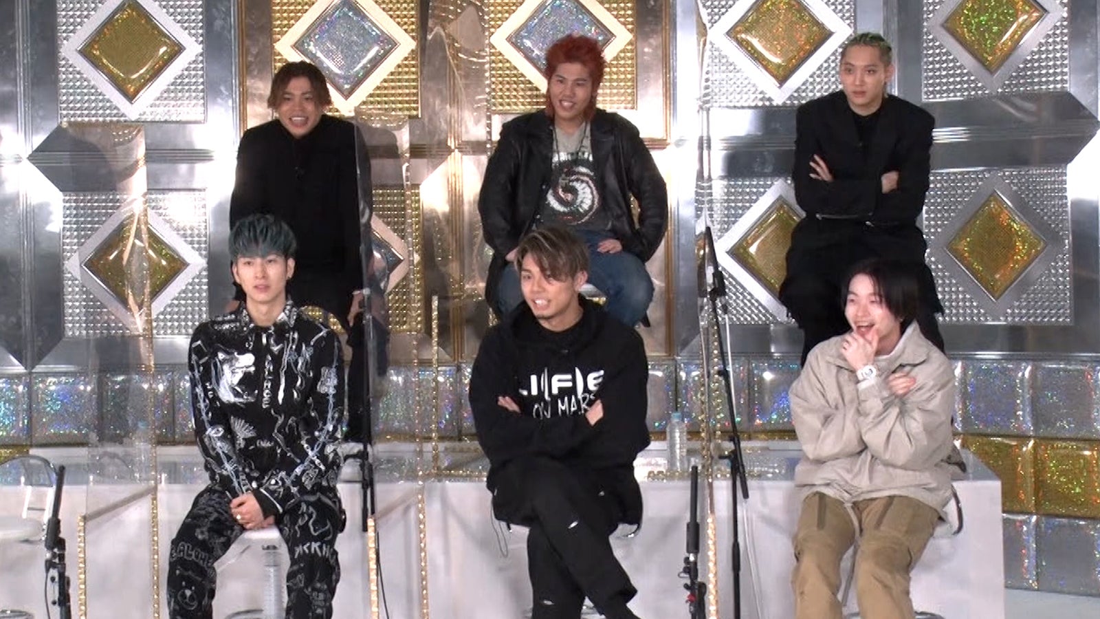 （上段左から）LIKIYA、後藤拓磨、鈴木昂秀（下段左から）長谷川慎、武知海青、山本彰吾／CL「THE RAMPAGEのガチTV」より（提供画像）