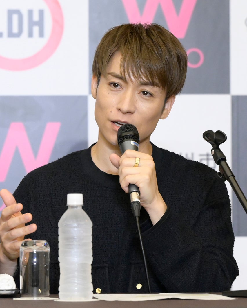 EXILE TETSUYA（C）W TOKYO×LDH JAPAN 記者発表会