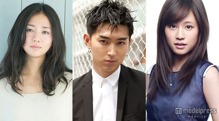 映画「イニシエーション・ラブ」に出演する(左から)木村文乃、松田翔太、前田敦子