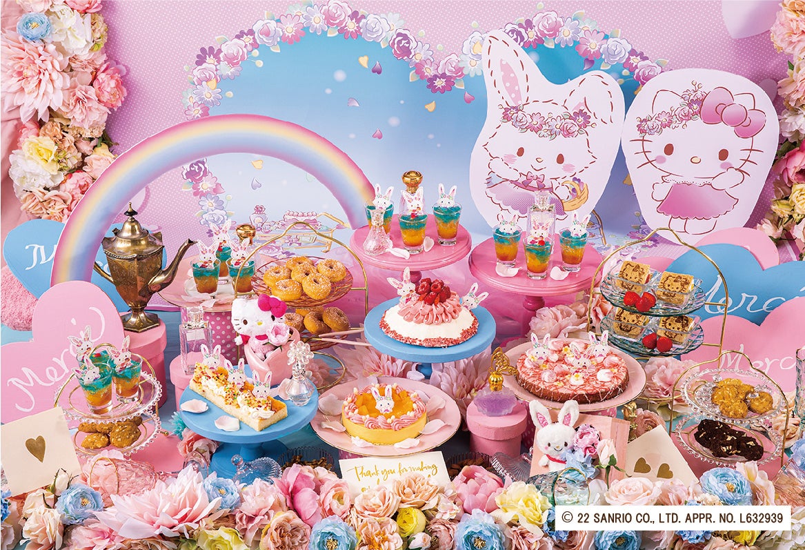 サンリオ“ハローキティ＆ウィッシュミーメル”の可愛さ溢れるコラボバイキング、京王プラザホテル多摩で開催