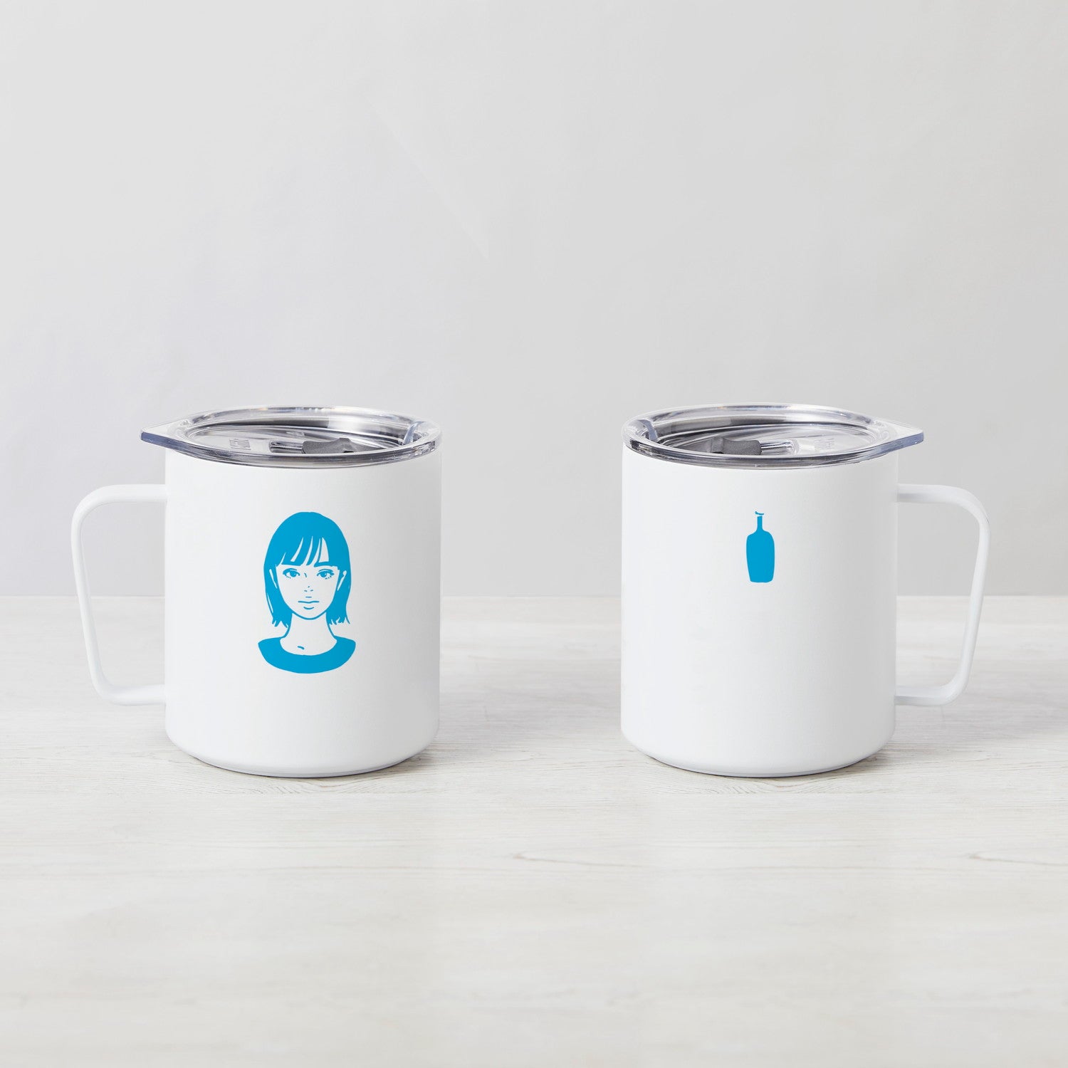 ブルーボトルコーヒー × KYNE ホワイトトラベルマグ（12oz）5,357円／画像提供：Blue Bottle Coffee Japan