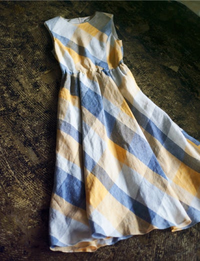 チェック柄ワンピース（C）TOPLOG