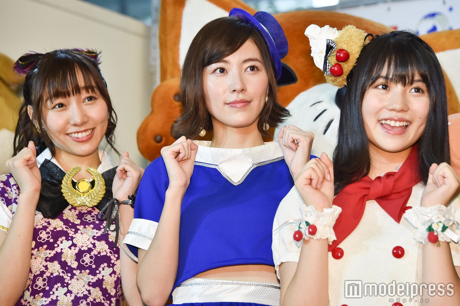 須田亜香里、松井珠理奈、小畑優奈 （C）モデルプレス