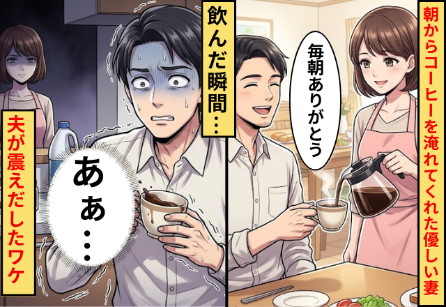 朝からコーヒーを淹れてくれた優しい妻。だが「なんだこれ」飲んだ瞬間に夫が震えだしたワケ