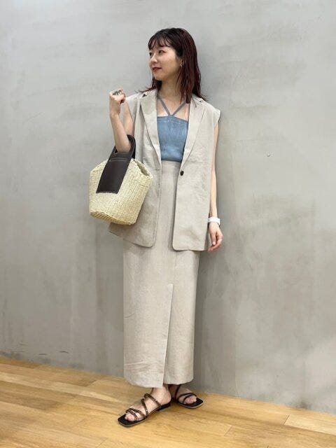淡色コーデ　夏