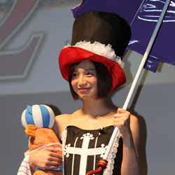 ゲーム「ワンピース 海賊無双2」の完成披露発表会に出席した芹那