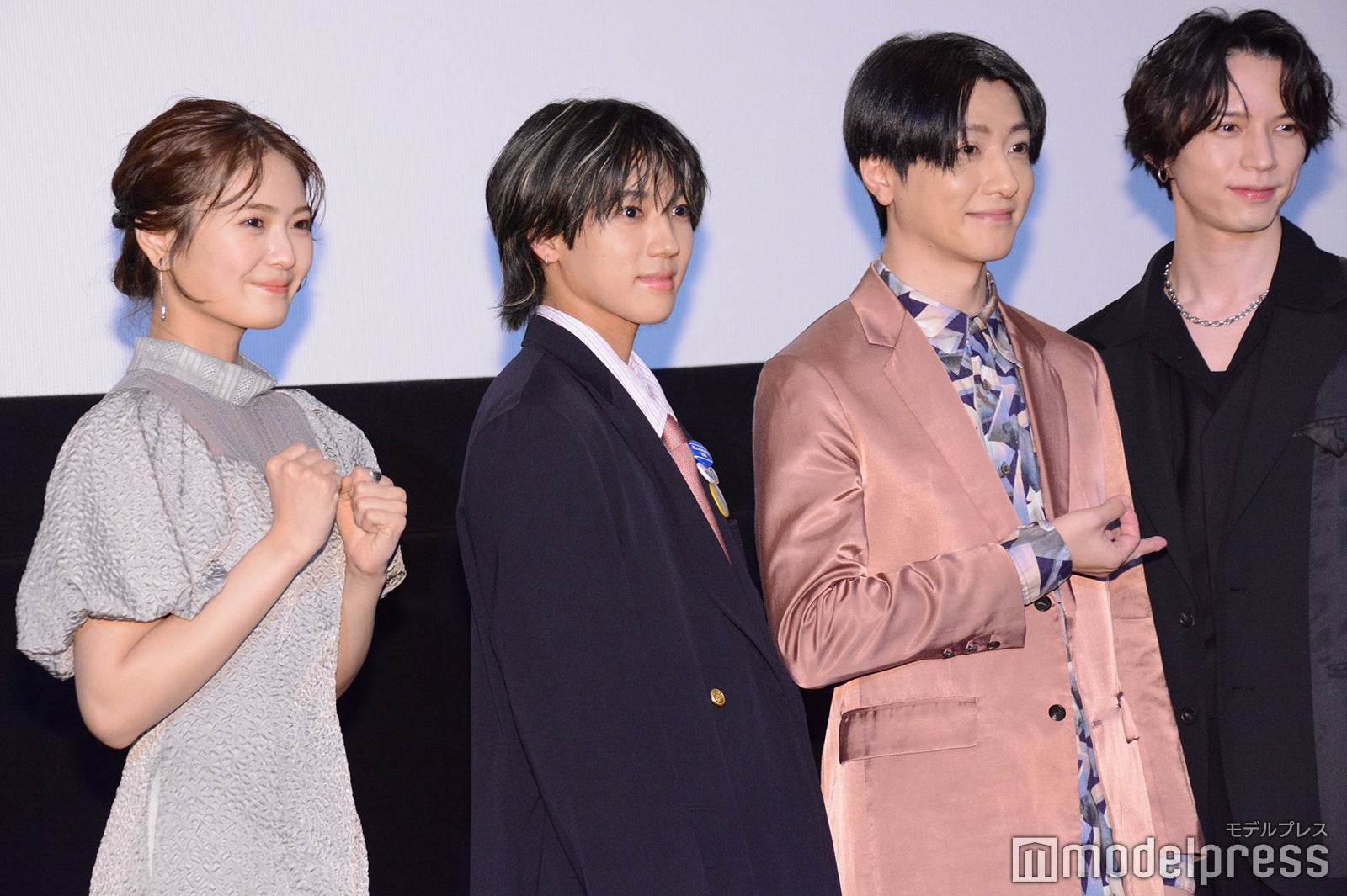 （左から）清宮レイ、安井謙太郎、鈴木拡樹、北村諒 （C）モデルプレス