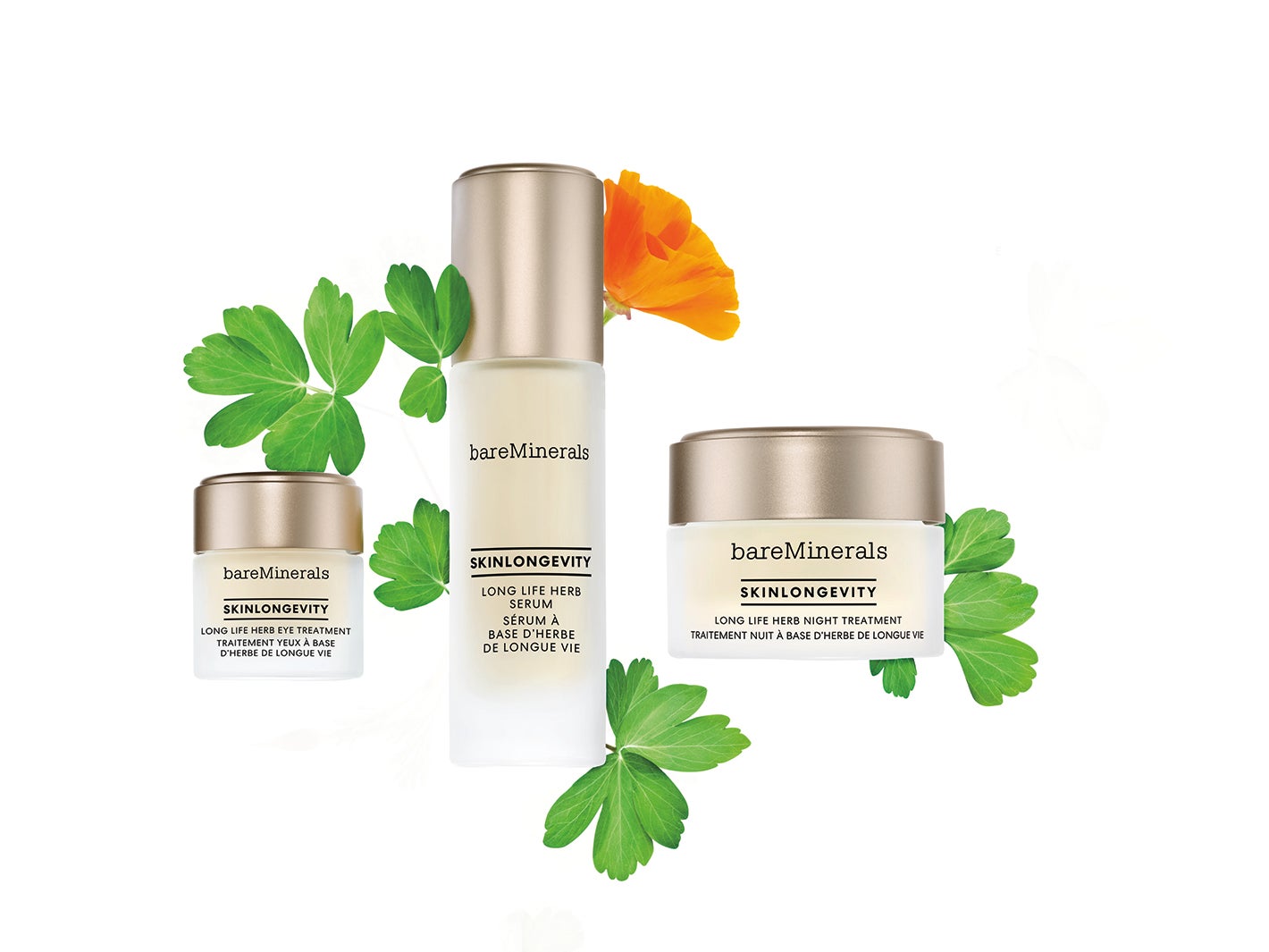 「bareMinerals（ベアミネラル）」のスキンケアシリーズ「スキンロンジェヴィティ」（提供画像）
