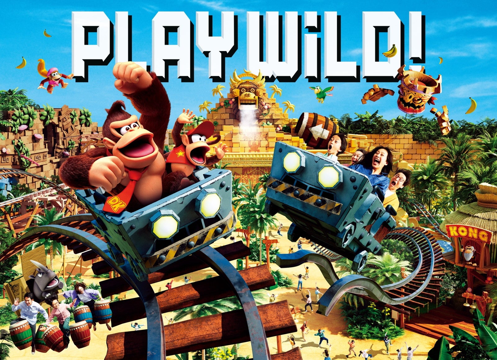 USJ新エリア「ドンキーコング・カントリー」2024年春誕生、トロッコのアトラクションやパワーアップバンド導入