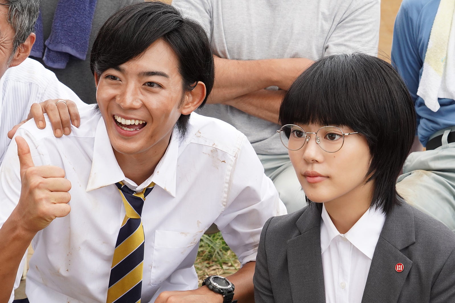 竜星涼、高畑充希／「同期のサクラ」第2話より（C）日本テレビ