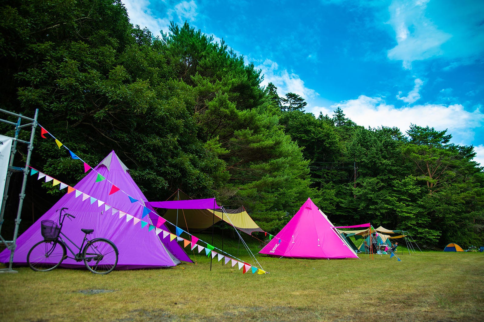 「富士　湖畔の映画祭」昨年の様子／画像提供：湖畔の映画祭実行委員会