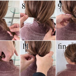 【伸びかけボブ&ミディアムヘアさん向け】ピンとゴムで5分でできる♡簡単フォーマルヘア