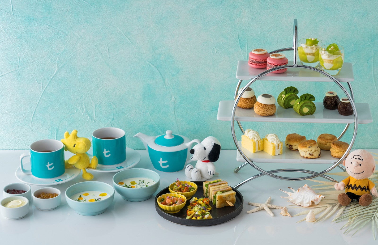 PEANUTSコラボレーション 天空のアフタヌーンティー5,500円／提供画像