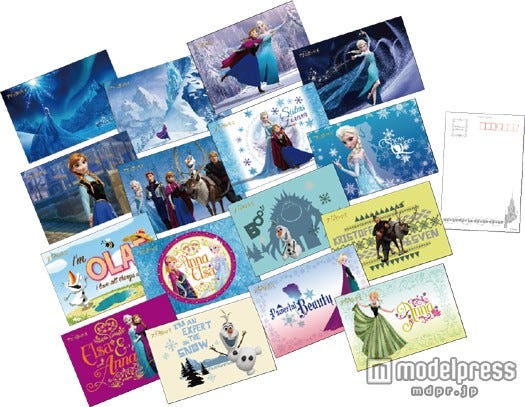 アナと雪の女王フレーム切手セット(特製ポストカード・16枚)/(C)Disney