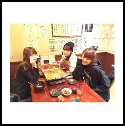 永尾まりや(左)&松本愛(右奥)&蓼沼楓(右手前)/松本愛オフィシャルブログ(Ameba)より