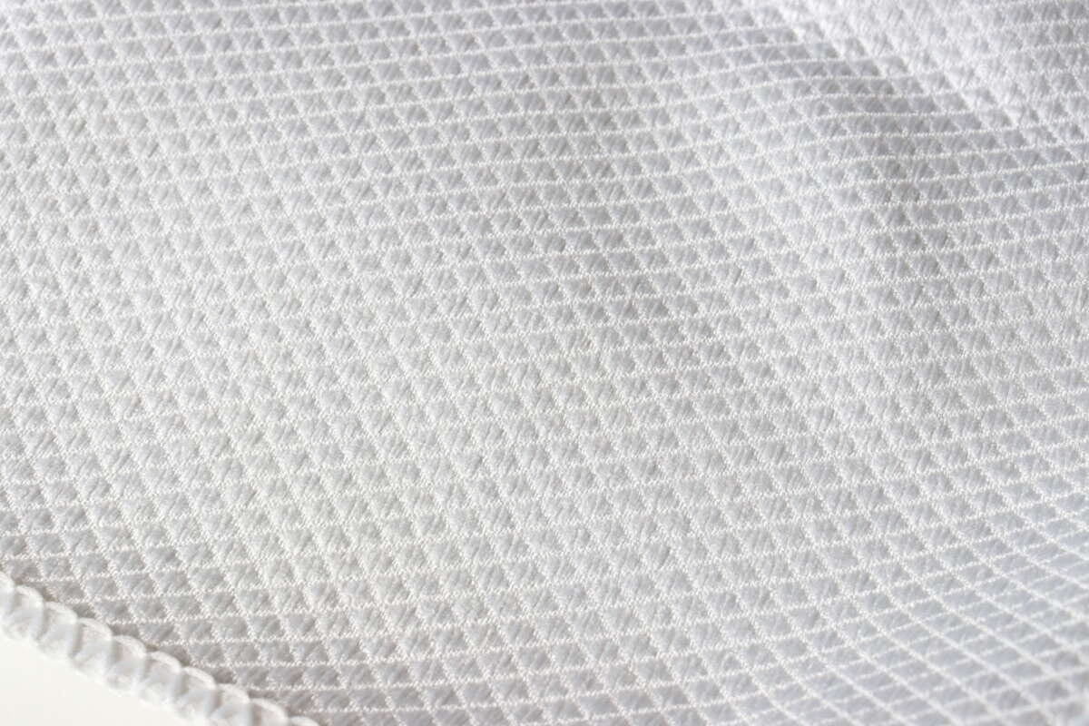 セリアの鏡・シンク仕上げのクロスの素材感