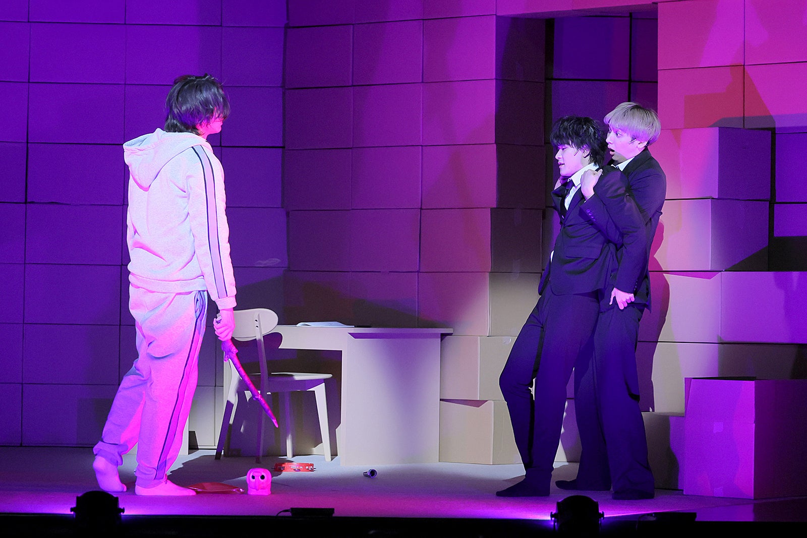 岩谷翔吾・武知海青・鈴木昂秀『PICK☆3』公開ゲネプロより（C）『PICK☆3』製作委員会