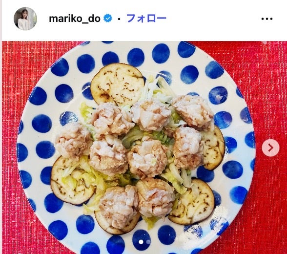 堂真理子アナInstagramより