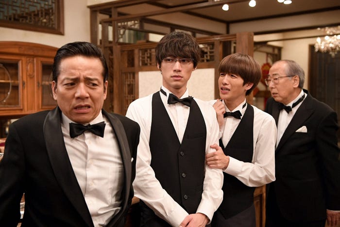 勝村政信、福士蒼汰、志尊淳、岸部一徳/「Heaven?~ご苦楽レストラン~」第6話より(C)TBS