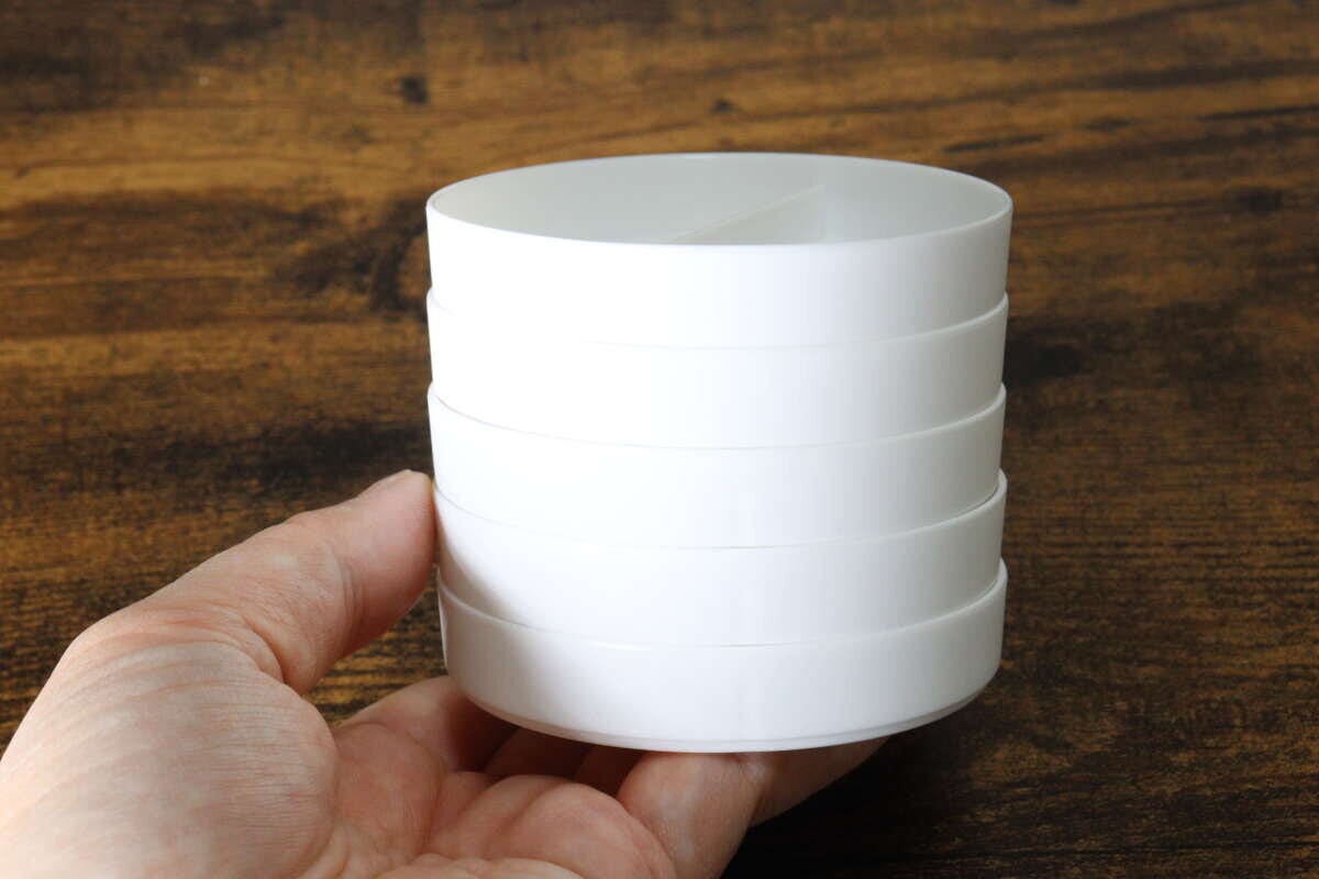 絵の具用溶き皿(5個) 積み重ね 絵の具用溶き皿(5個) 積み重ね