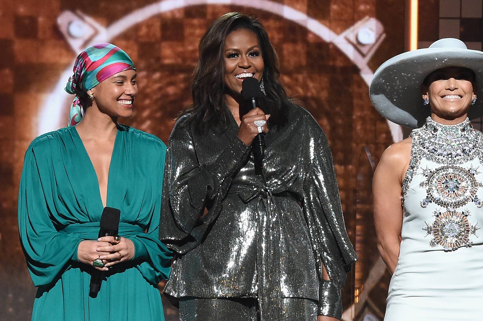 アリシア・キーズ、ミシェル・オバマ、ジェニファー・ロペス／photo by Getty Images