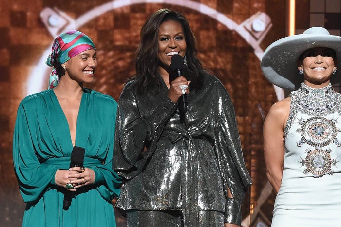 アリシア・キーズ、ミシェル・オバマ、ジェニファー・ロペス/photo by Getty Images