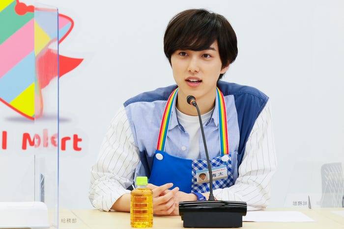 尾崎匠海/「コンビニ★ヒーローズ ~あなたのSOSいただきました!!~」取材会より