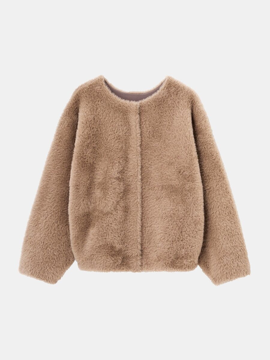 2026plst女性値下げフェザーヤーン2WAYカーディガン