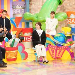 （前列左から）古舘伊知郎、白石麻衣、鈴木伸之（後列左から）井戸田潤、生見愛瑠（C）日本テレビ