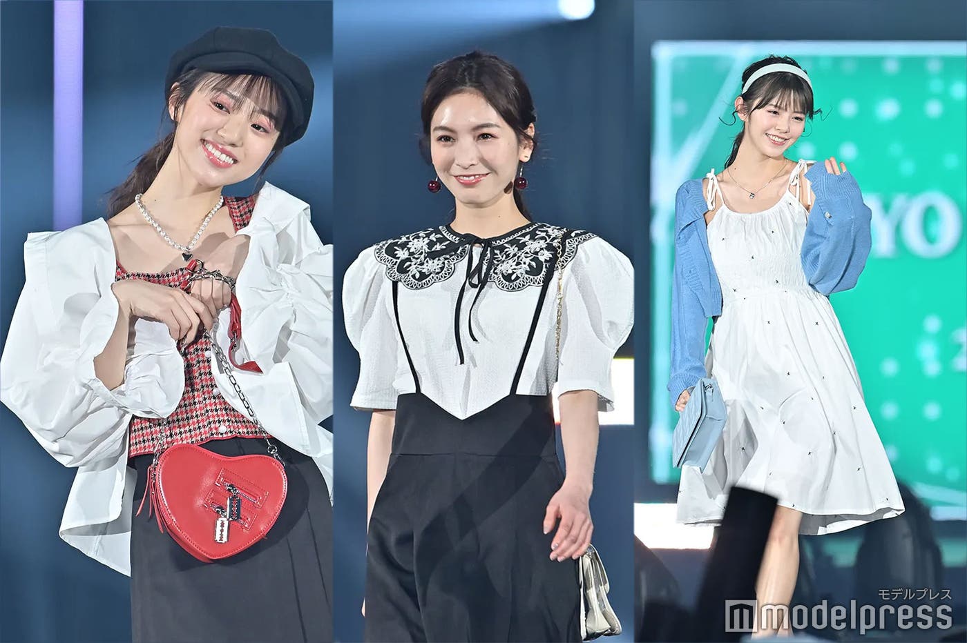 (左から)中町綾、ほのか、鈴木ゆうか(C)モデルプレス