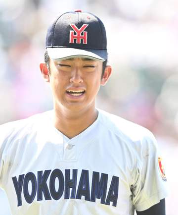 横浜 織田翔希 進路に言及「考えていないです」 3回途中KOには「自分の気持ちの問題」涙を浮かべながらも凜とした姿で聖地を去る