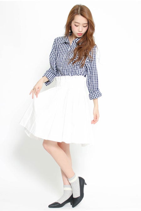 コットンチェックシャツ「salus」1,490円（税込）