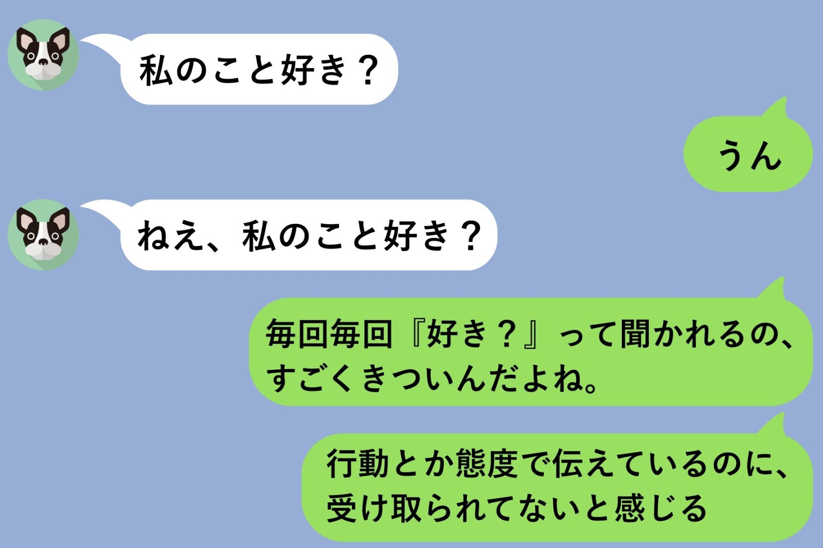 「好き？」って毎日聞いてくる彼女→彼女からの確認がキツ過ぎて、正直に本音を伝えたら...